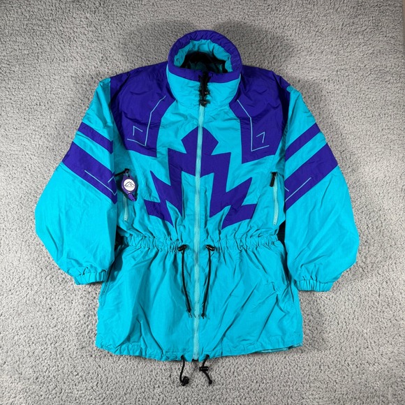 Tyrolia Jackets & Blazers - Vintage Tyrolia Skiwear Jacket Womens Medium Teal‎ Purple Ski Snowboard